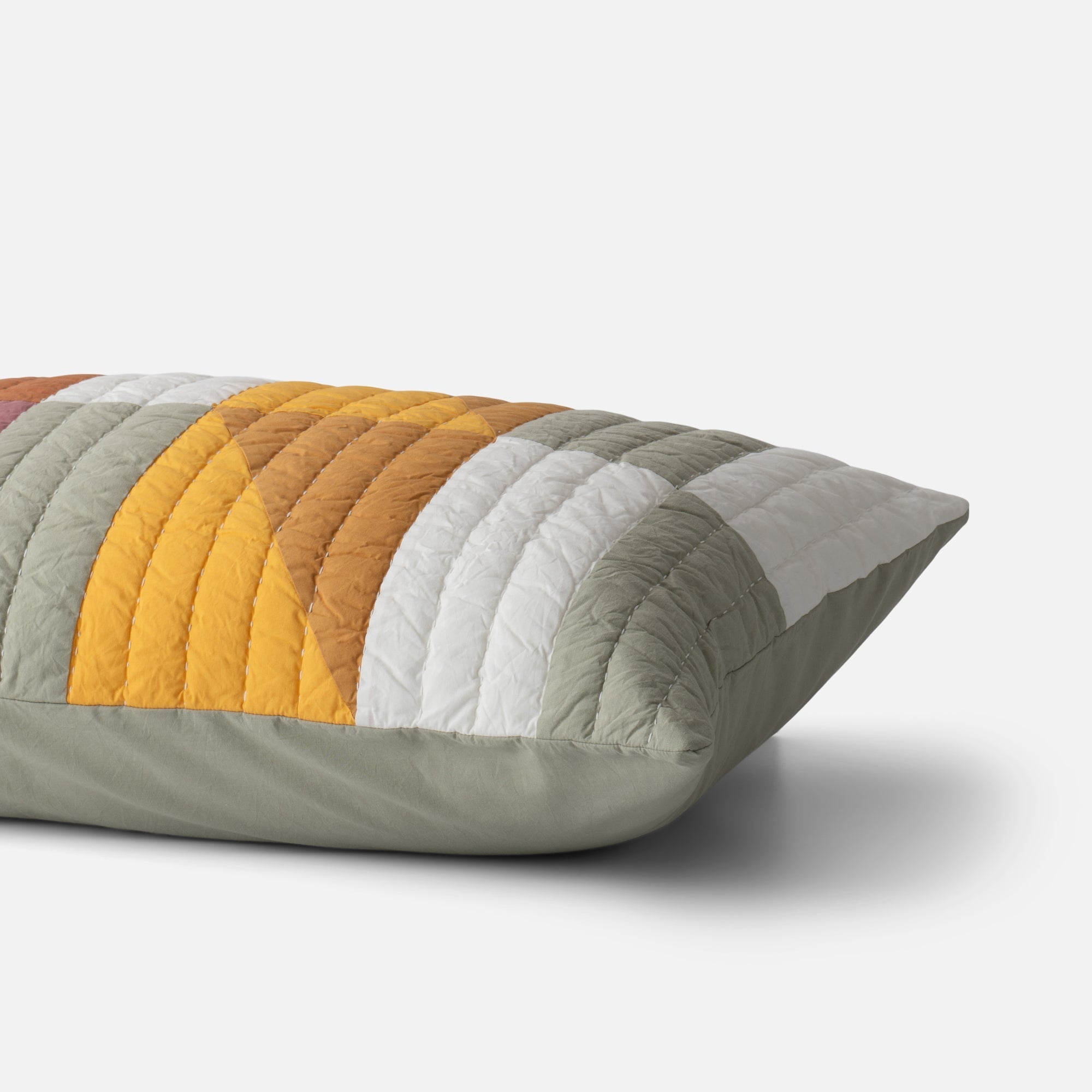 Modern Rooftops Pieced Cotton Sham - Image 4